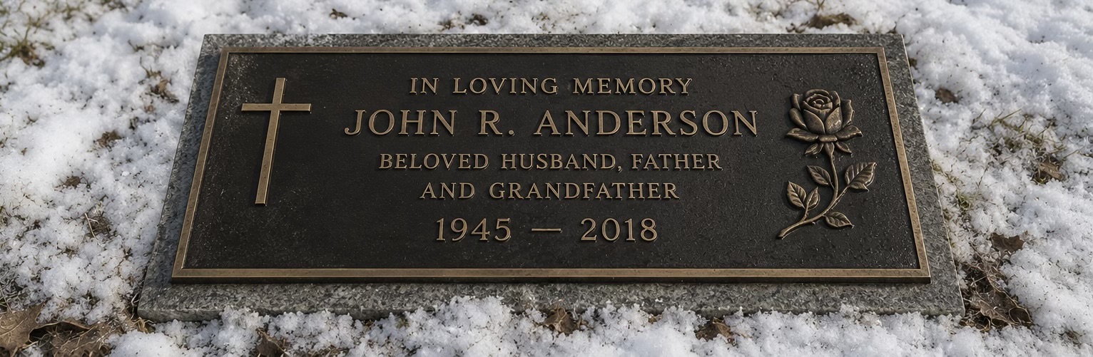 Cleared flat memorial marker preview