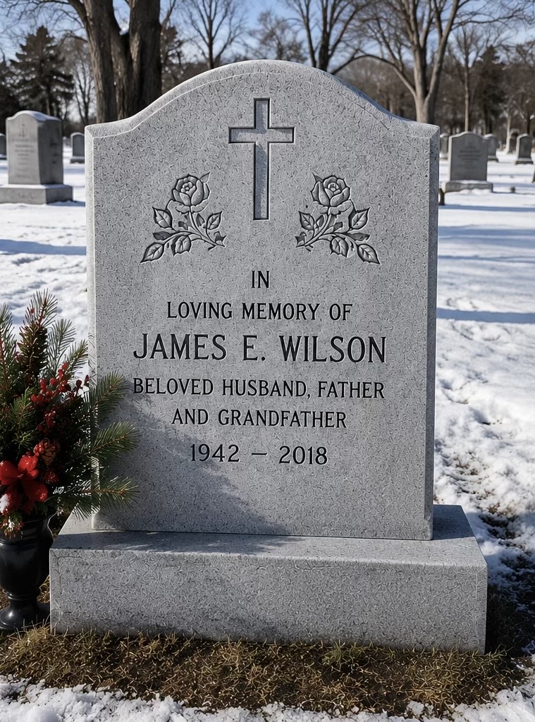 James E. Wilson memorial after cleaning